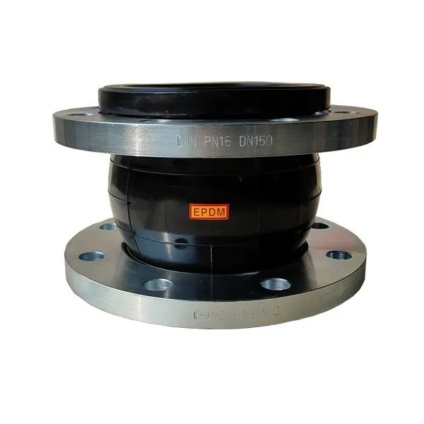 DN150 DIN PN16 flexible rubber expansion joints with flanges